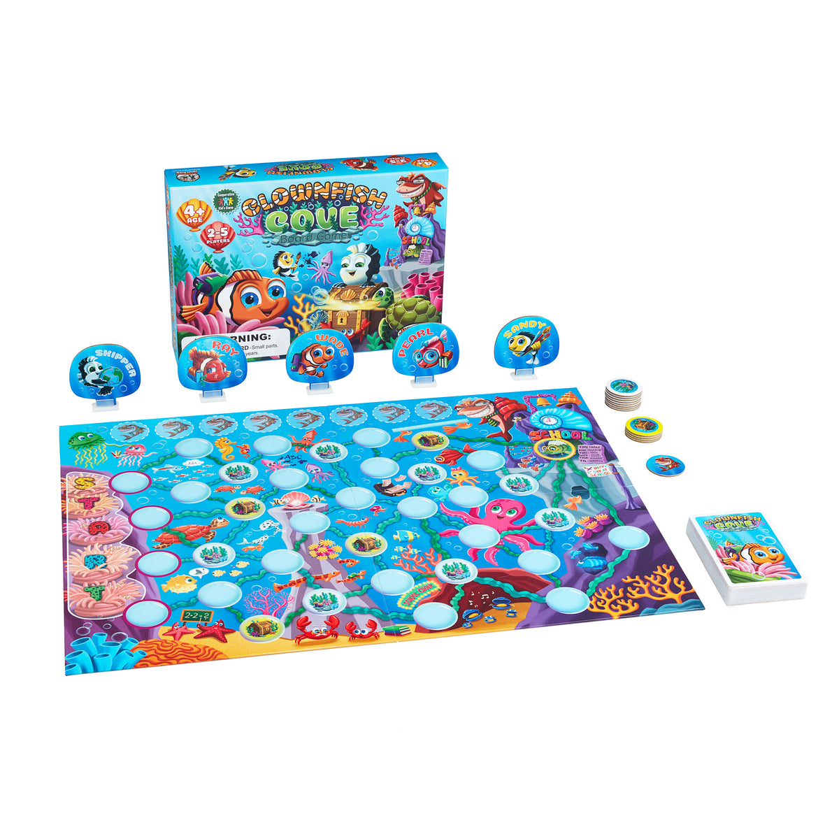 Clownfish Cove Board Game – Jumping High Five Games