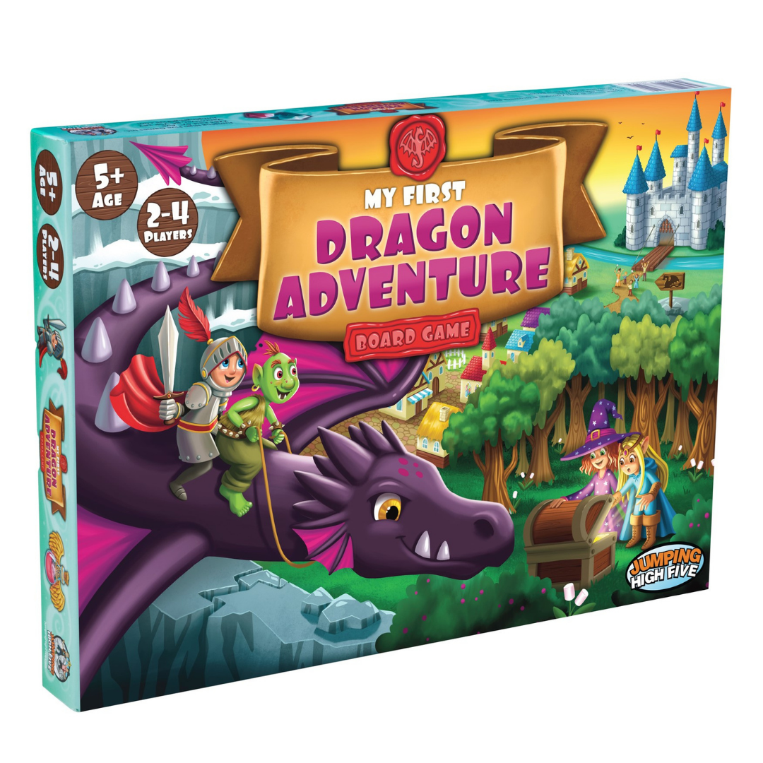 Great Dragon Race - Fantasy Board Game, Outset Media, Kids & Family Race  Start to Finish Game, 2-4 Players, Ages 8+