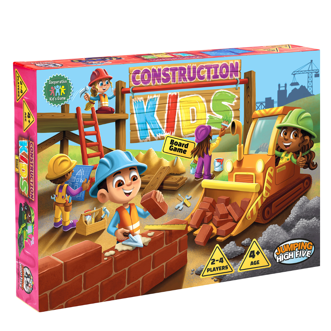 Construction Kids Board Game – Jumping High Five Games